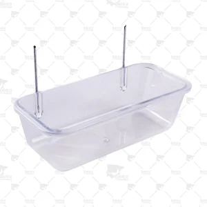Comedero Rectangular con Alambre Art.045 (2GR) Idóneo para la alimentación de tus pájaros