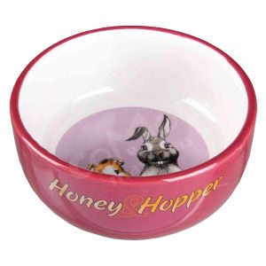 Comedero Cerámica Honey & Hopper 250 ml/ø 11 cm- Colores Surtidos